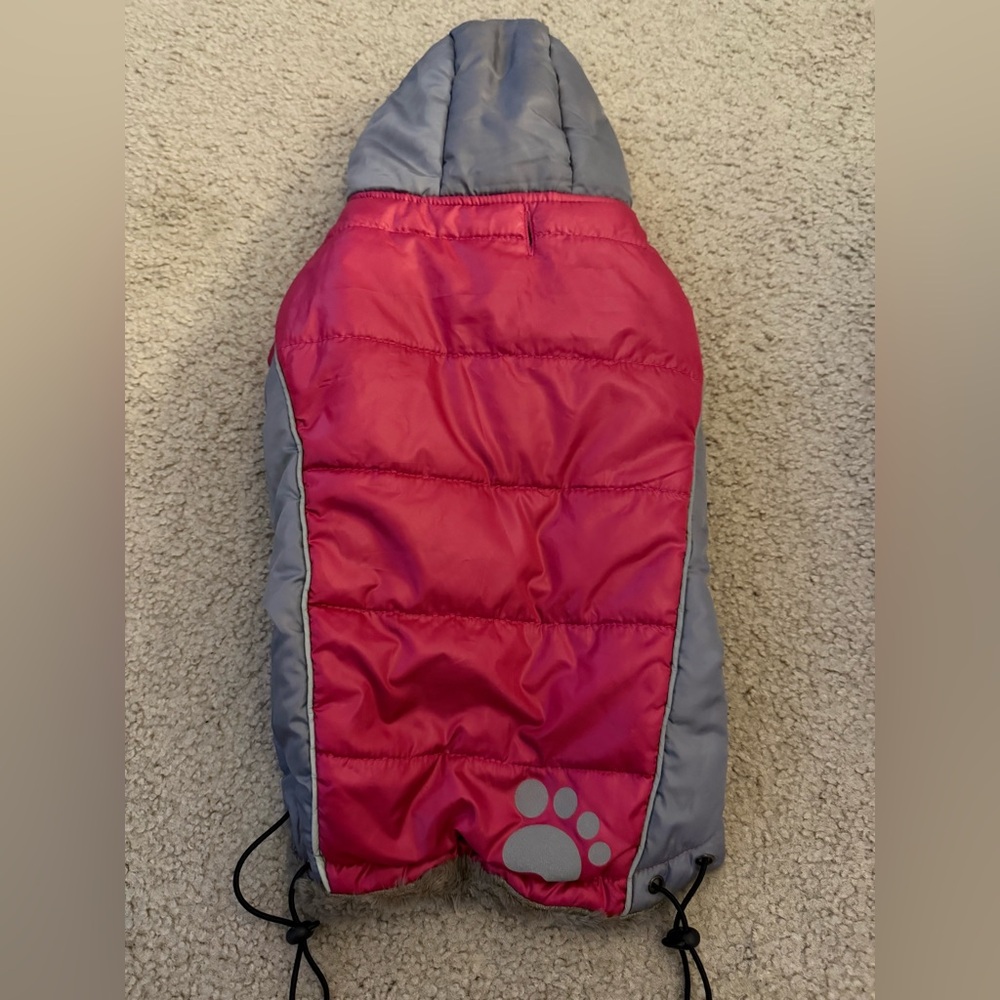 Pink and Gray Dog Jacket